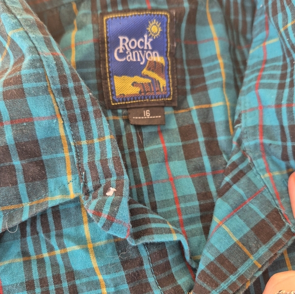 Rock Canyon 90s Western Shirt Size 16 - Picture 2 of 2